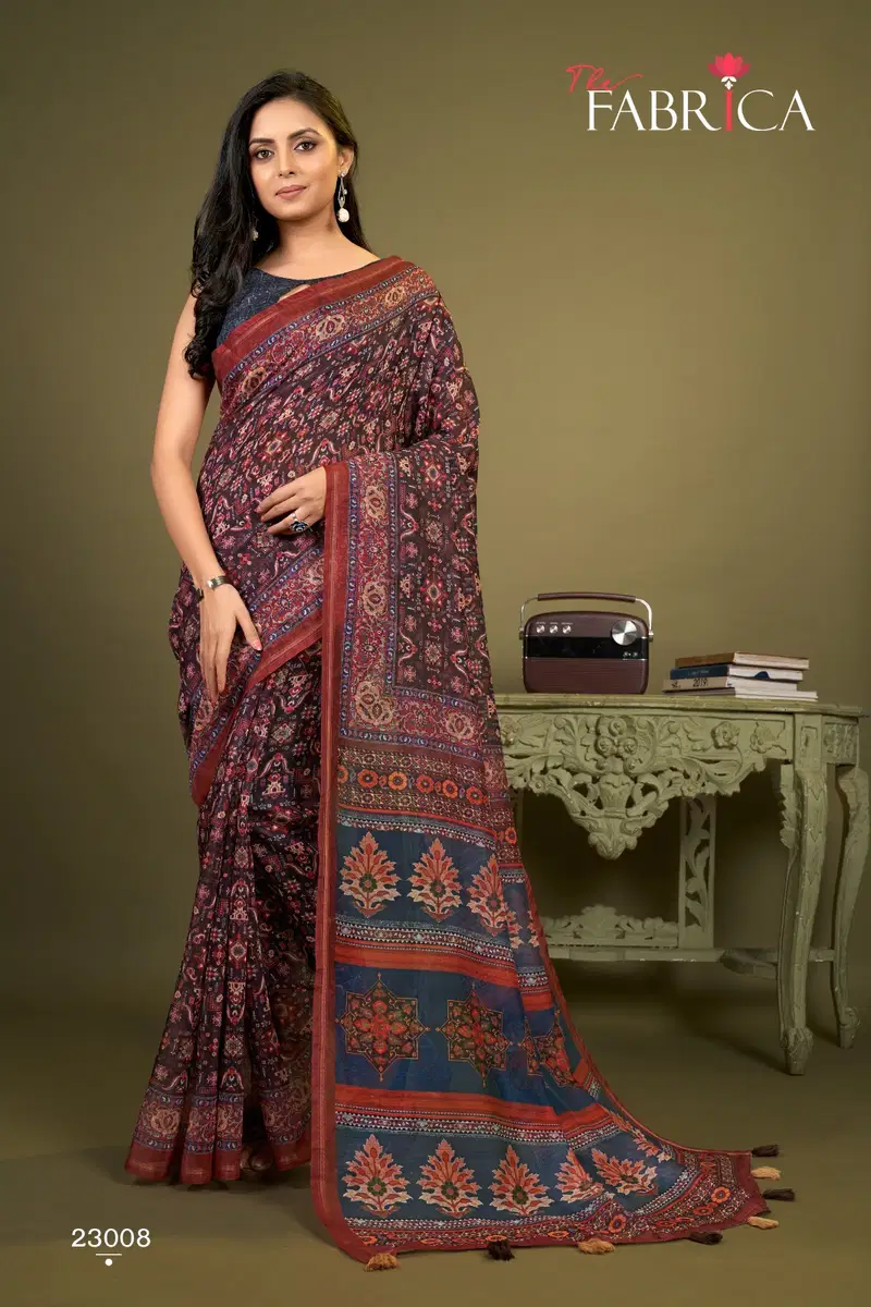 STELVIN Stelvin By The Fabrica Printed Cotton Sarees Catalog